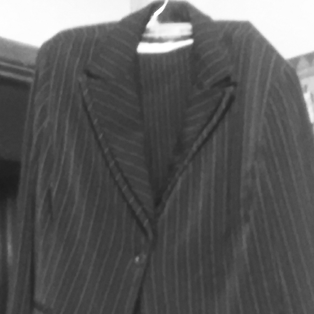 Levin Classics Navy Blue Pinstripe suit